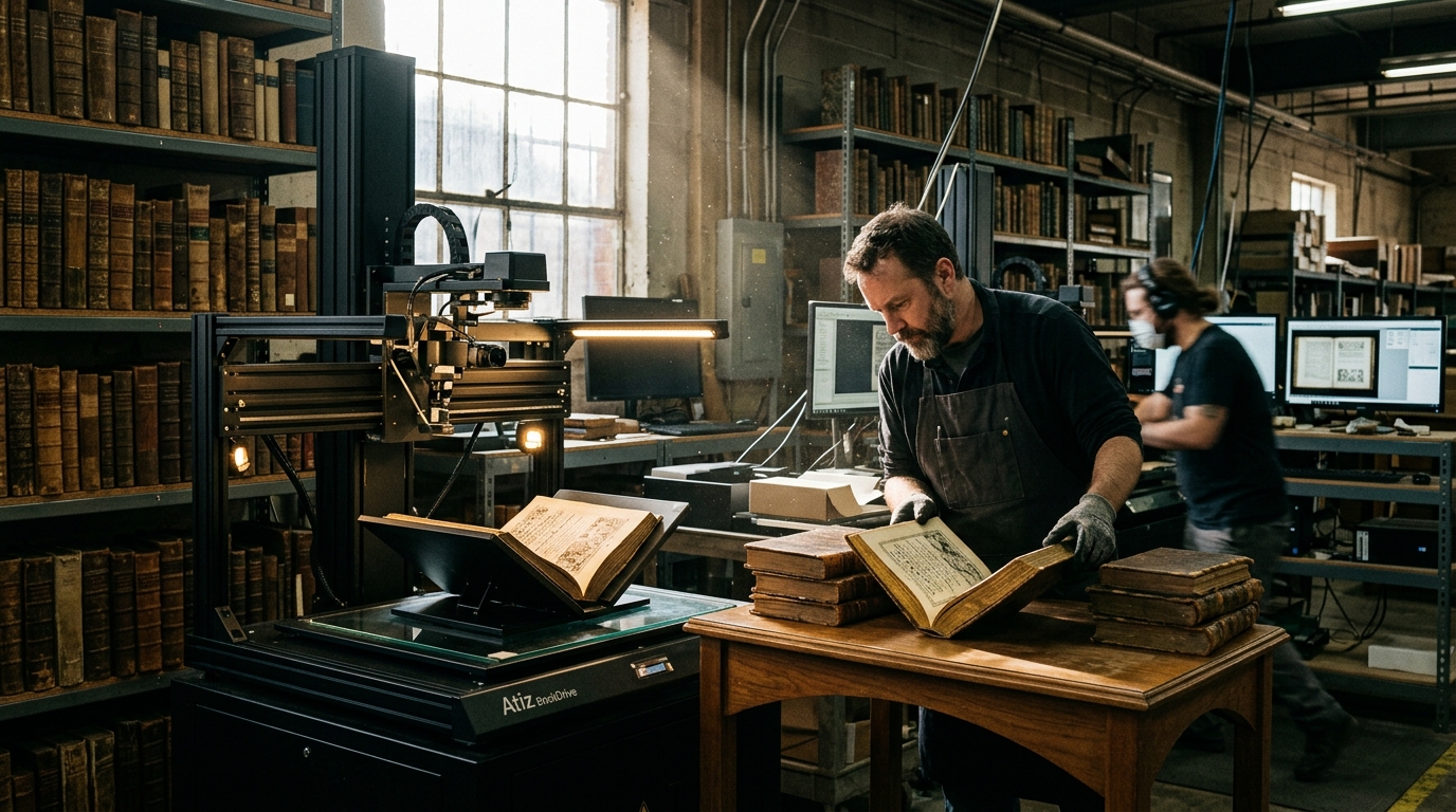 Amazon yapay zekâ eğitimi için nadir kitapların taranması ve dijitalleştirme tesisi