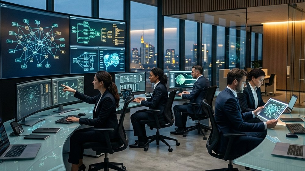 Yapay zeka ajan ağı topolojisi ve gerçek zamanlı regülasyon denetim grafiği