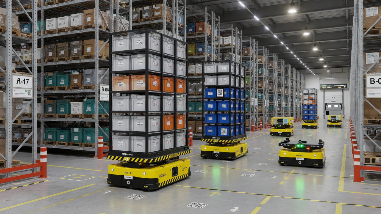 Depo stok rafları ve lojistik akış